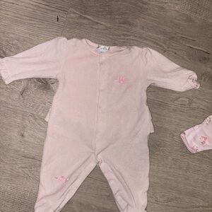 Kissy Kissy Light Pink Baby Footie